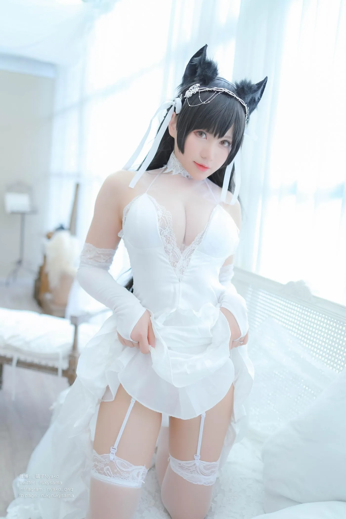 Nyako喵子 – NO.38 爱宕婚纱 [62P]插图1